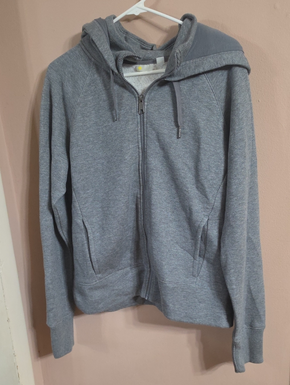 Zella Men's Gray Full-Zip Hoodie Sweatshirt